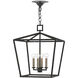 Denison 4 Light 18 inch Mole Black Lantern Pendant Ceiling Light, Medium