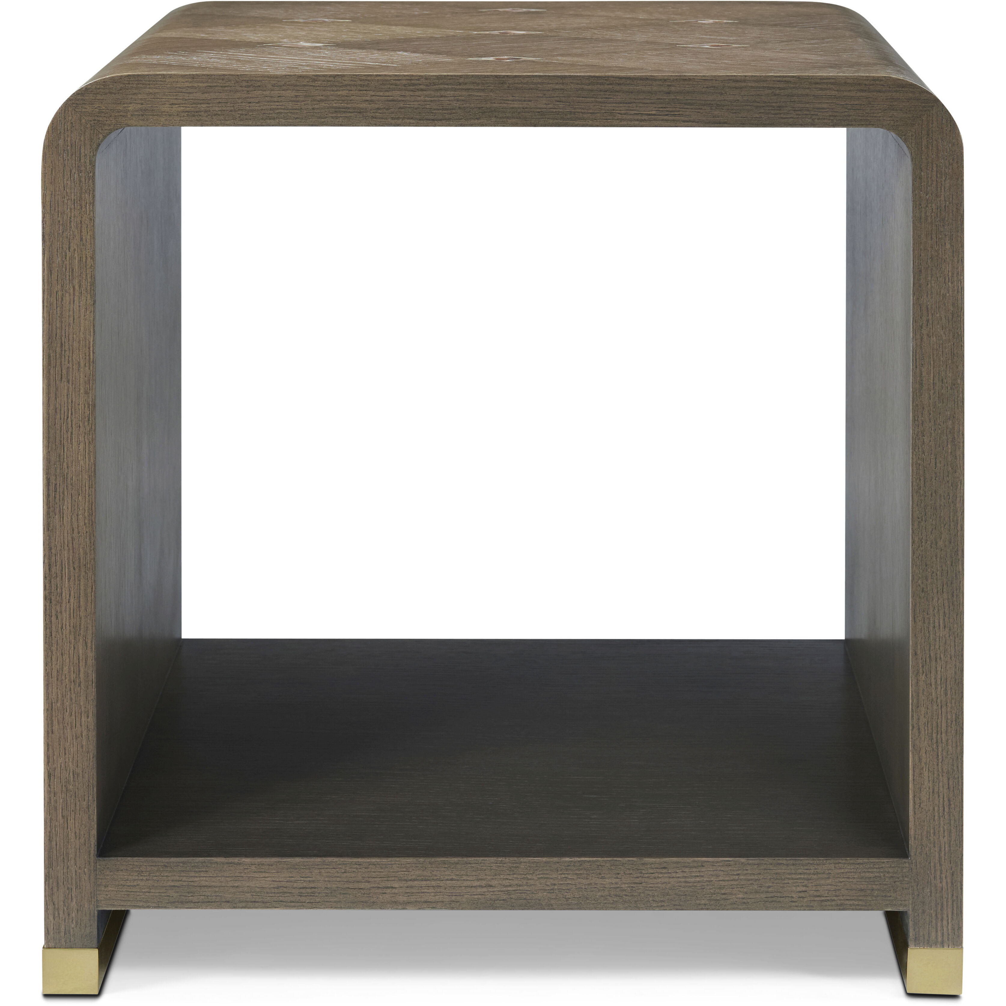 Judith Leiber Couture 24 X 24 inch Mink Side Table, Wooden