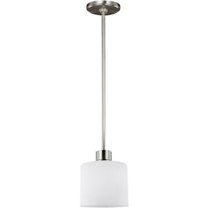 Canfield 1 Light 5.5 inch Brushed Nickel Pendant Ceiling Light