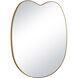 Mela 41.25 X 34.5 inch Natural Brass Mirror