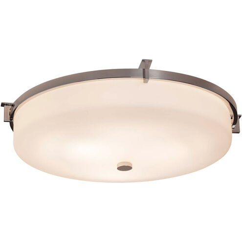Fusion LED 20.75 inch Brushed Nickel Flush Mount Ceiling Light in Opal Fusion