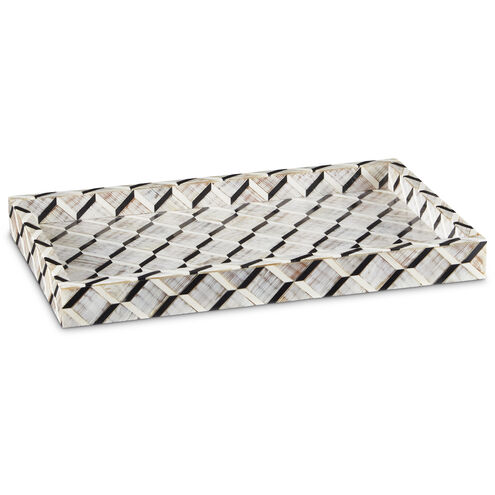 Derian Black/White/Natural Tray