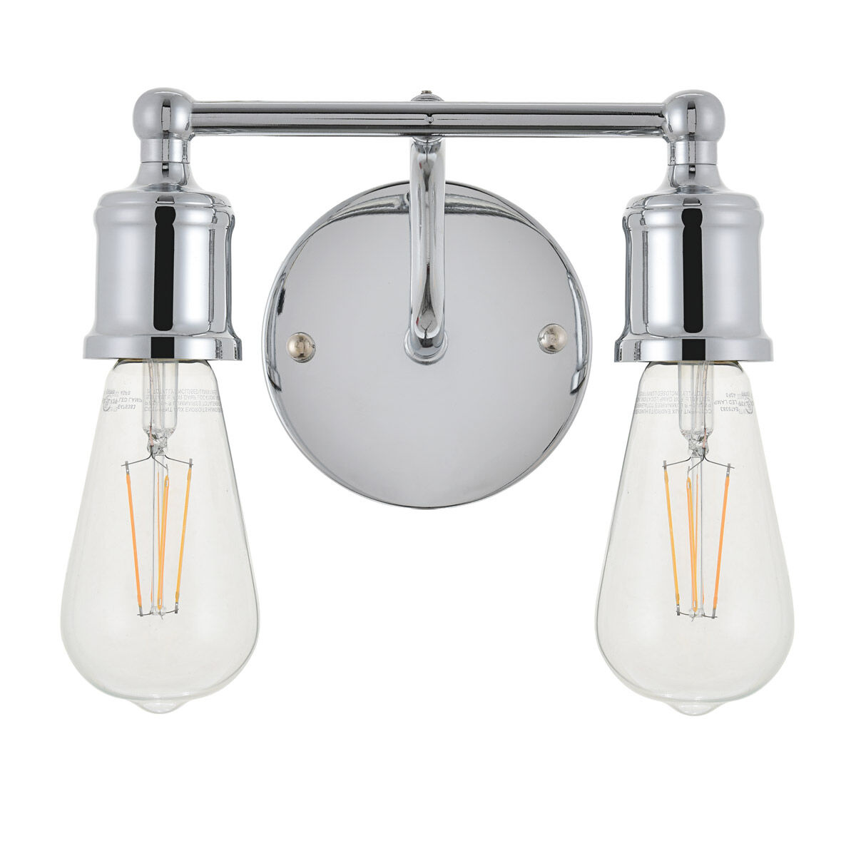 Serif 2 Light 9 inch Chrome Wall Sconce Wall Light