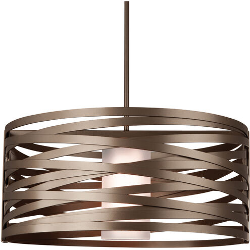 Tempest LED 24.3 inch Novel Brass Chandelier Ceiling Light, Drum