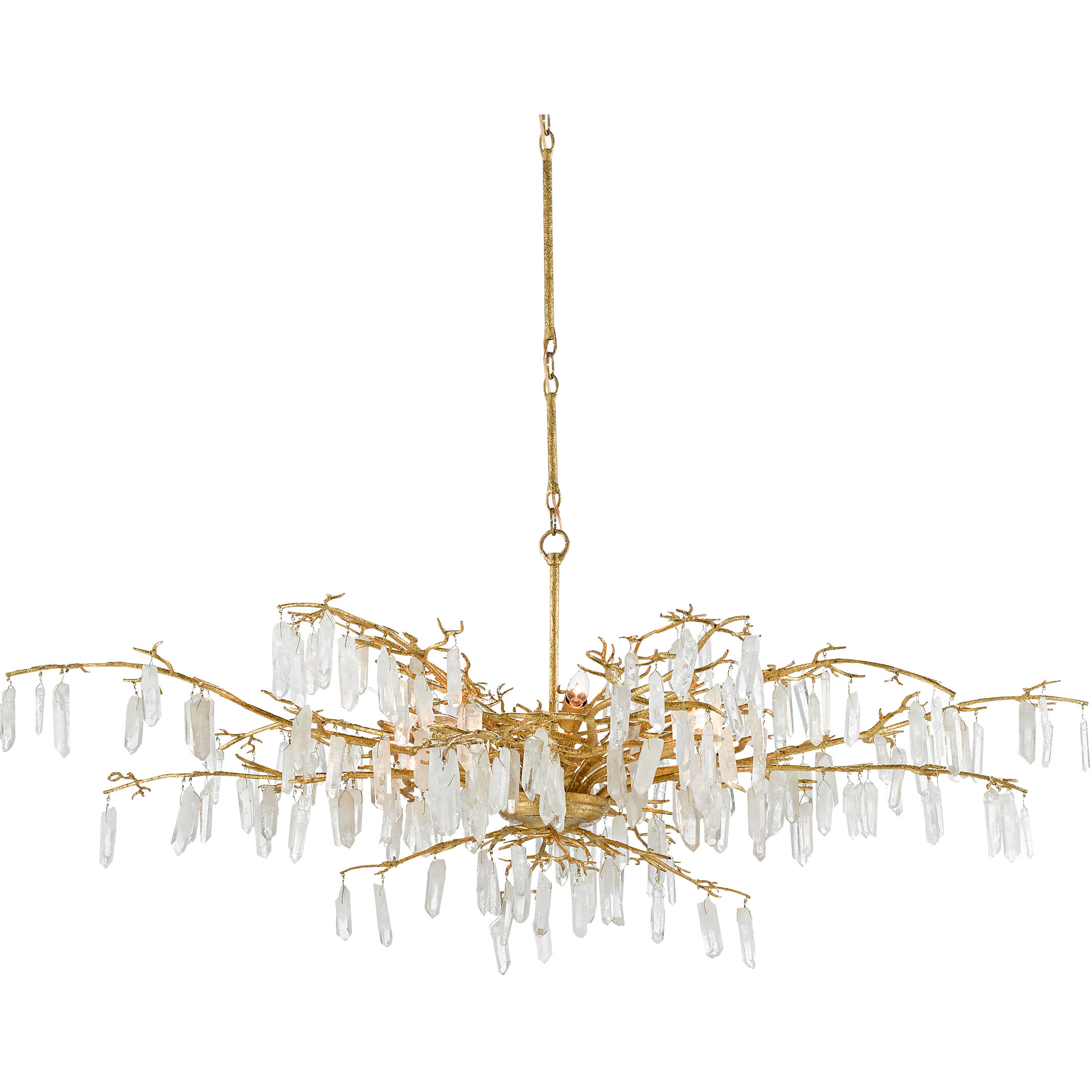 Forest Dawn 8 Light 60.25 inch Washed Lucerne Gold/Natural Chandelier Ceiling Light, Aviva Stanoff Collection