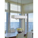 Cavaletti 4 Light 42 inch Dark Smoke Pendant Ceiling Light in Natural Anna