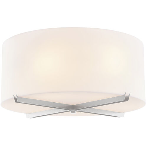 EVOLV 24 inch Brushed Nickel Flush-Mount Ceiling Light, Crossbar Family