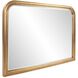 French Philippe 48 X 34 inch Antique Gold Leaf Mantel Mirror
