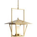 Temple 1 Light 19 inch Antique Brass Pendant Ceiling Light, Ray Booth