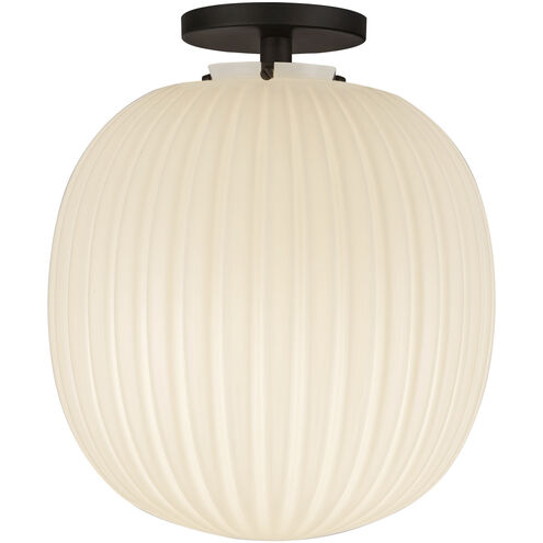 Alora Mood Cherise 1 Light 11.88 inch Matte Black Semi-Flush Mount Ceiling Light