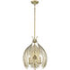 Cay 3 Light 14.38 inch Vintage Fired Gold Pendant Ceiling Light