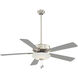 Contractor Uni-Pack 52 inch Polished Nickel with Silver Blades Ceiling Fan