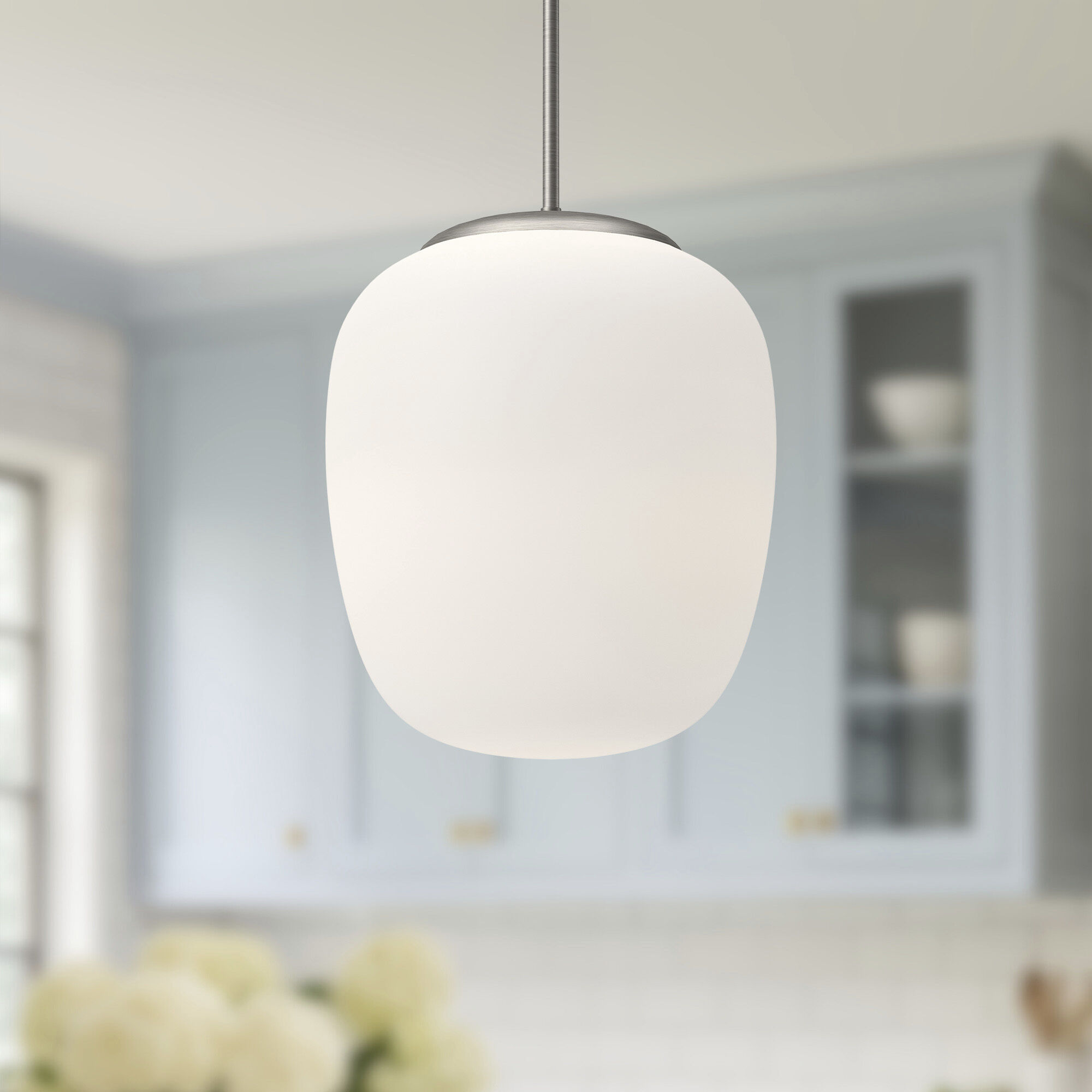 Alora Mood Holden Pendant Ceiling Light in Brushed Nickel