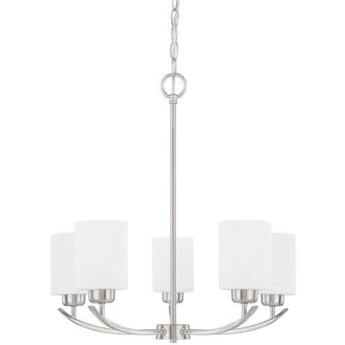 Dixon 5 Light 23 inch Brushed Nickel Chandelier Ceiling Light