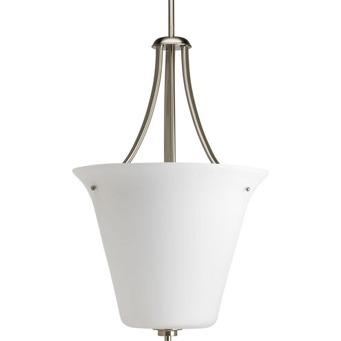 Joy 1 Light 16 inch Brushed Nickel Pendant Ceiling Light in Etched