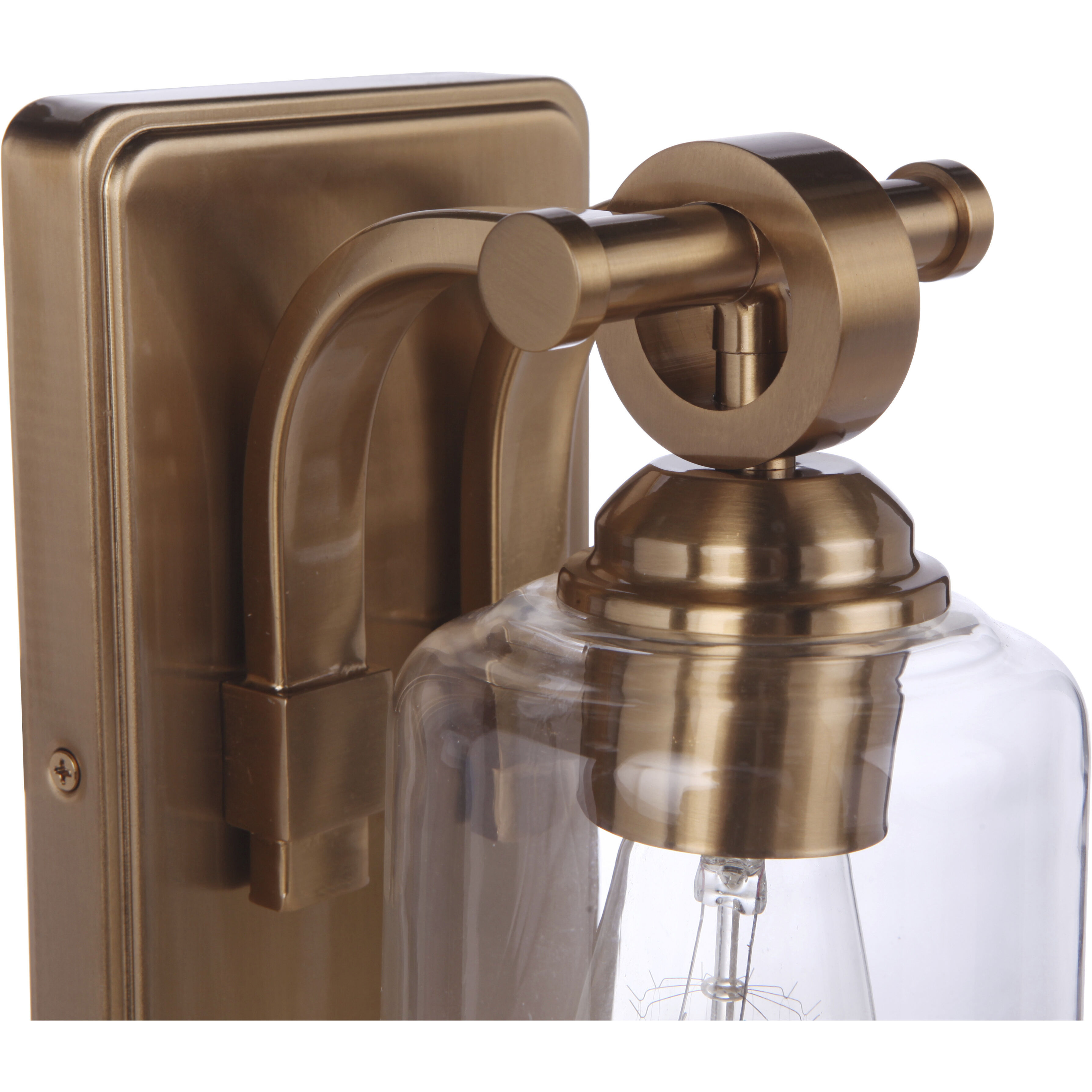 Romero 1 Light 5 inch Satin Brass Wall Sconce Wall Light