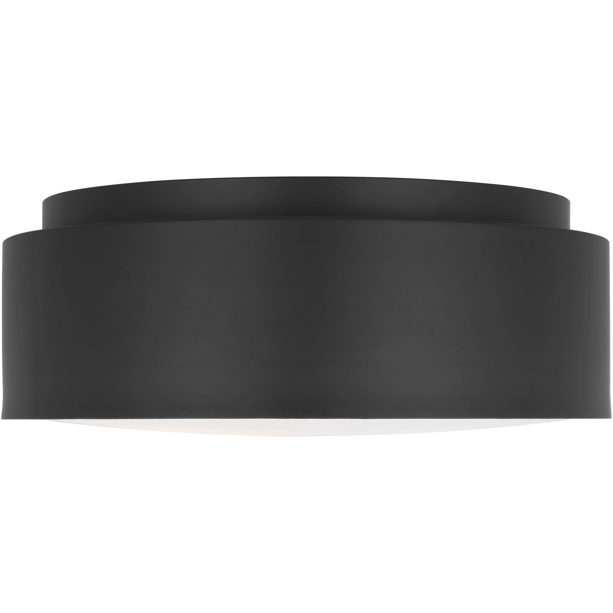 Drew & Jonathan Dartmore 2 Light 15 inch Midnight Black Flush Mount Ceiling Light, Medium