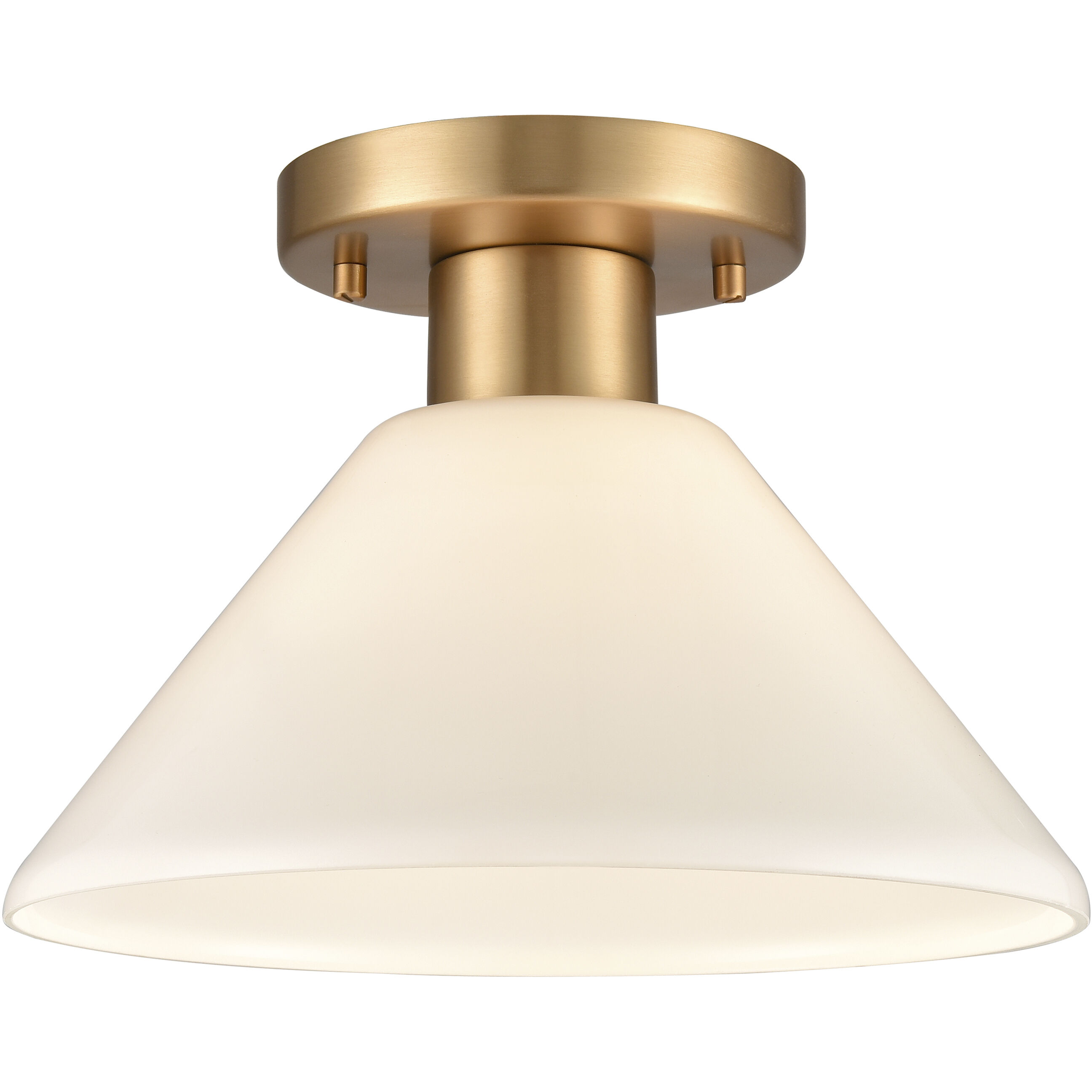 Vivica 1 Light 10 inch Brushed Gold Flush Mount Ceiling Light