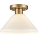 Vivica 1 Light 10 inch Brushed Gold Flush Mount Ceiling Light