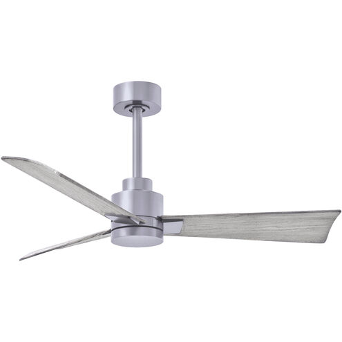 Atlas Alessandra 42 inch Brushed Nickel with Barn Wood Blades Indoor/Outdoor Ceiling Fan