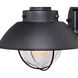 Harwich LED 8 inch Textured Black Outdoor Wall