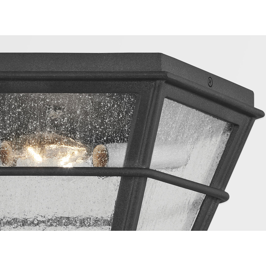 Lake County 2 Light 14 inch French Iron Flush Mount Ceiling Light