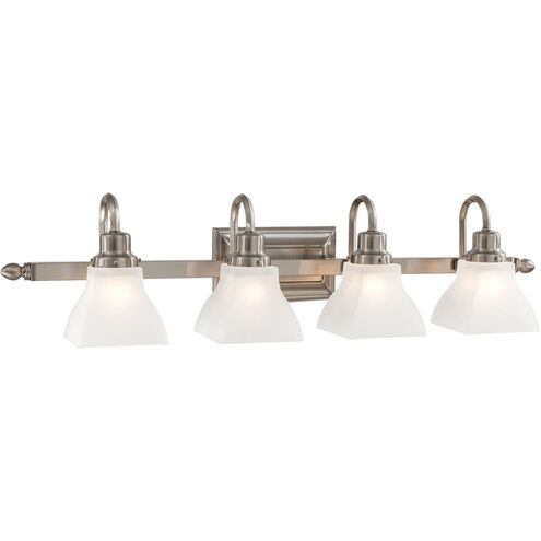 Mission Ridge 4 Light 34 inch Brushed Nickel Bath Light Wall Light