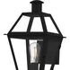 Rue De Royal 1 Light 20.5 inch Earth Black Outdoor Wall Lantern, Medium