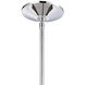 Pomfret 1 Light 6 inch Polished Chrome with Yellow and Clear Mini Pendant Ceiling Light