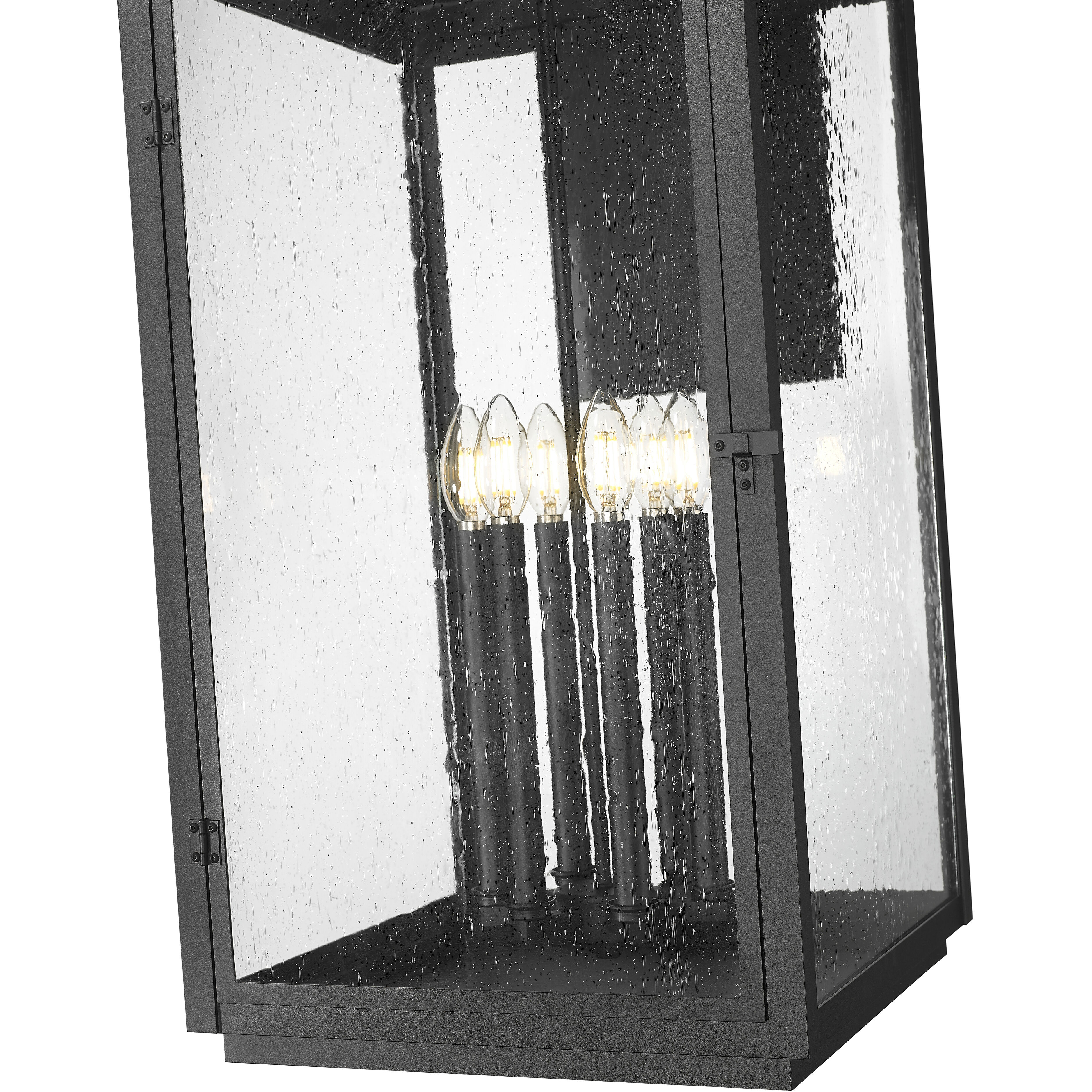 Hartwell 6 Light 36 inch Sand Black Outdoor Wall Light