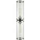 Revolve Ii 2 Light 24 inch Clear Glass and Polished Nickel Bath Vanity Wall Light