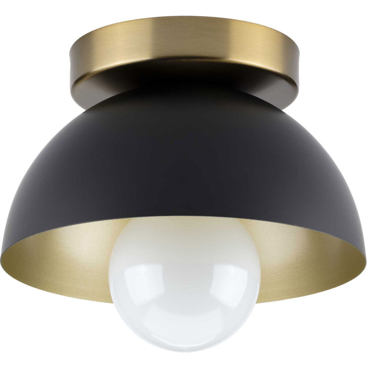 Eva 1 Light 7 inch Matte Black Flush Mount Ceiling Light