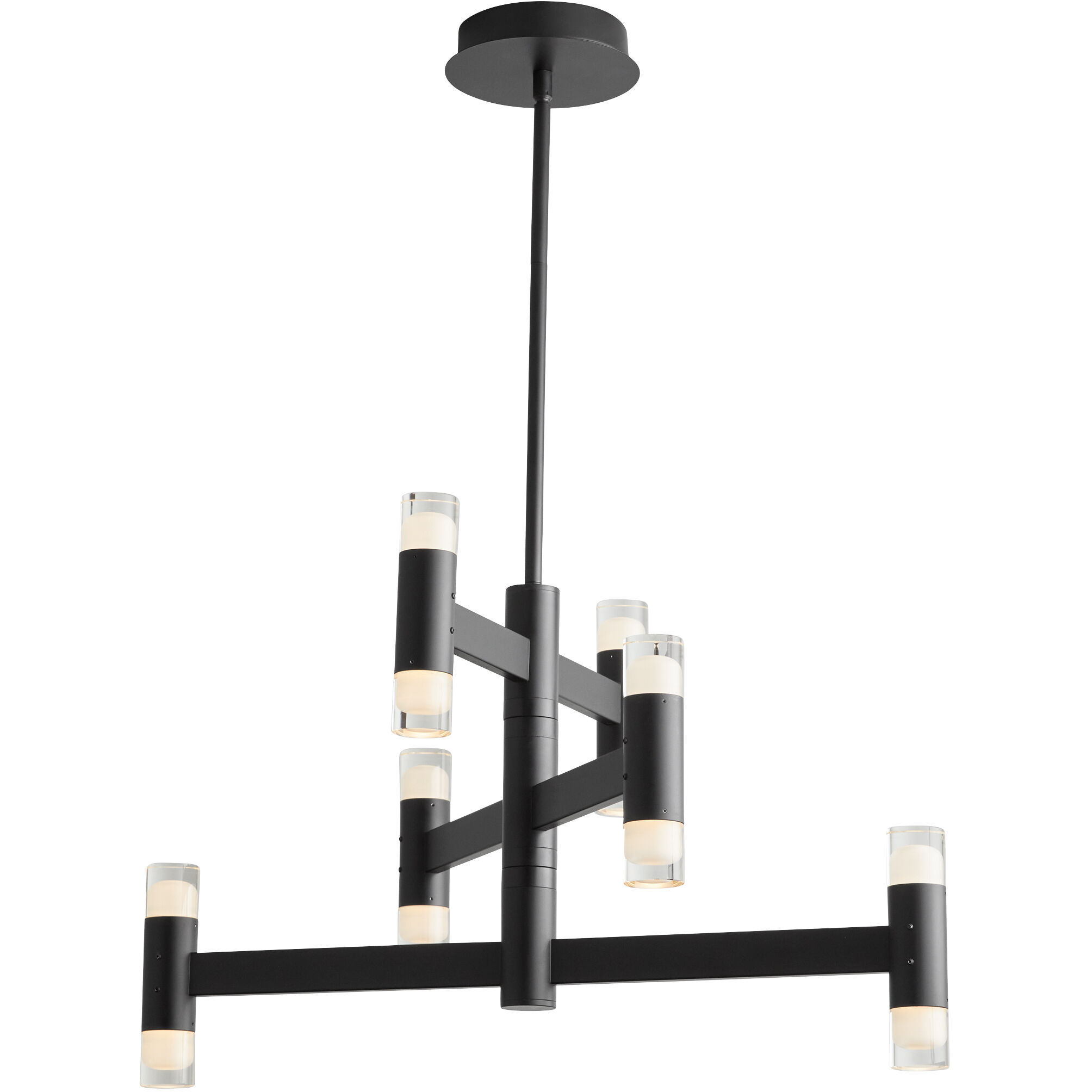 Alarum LED 30 inch Black Chandelier Ceiling Light