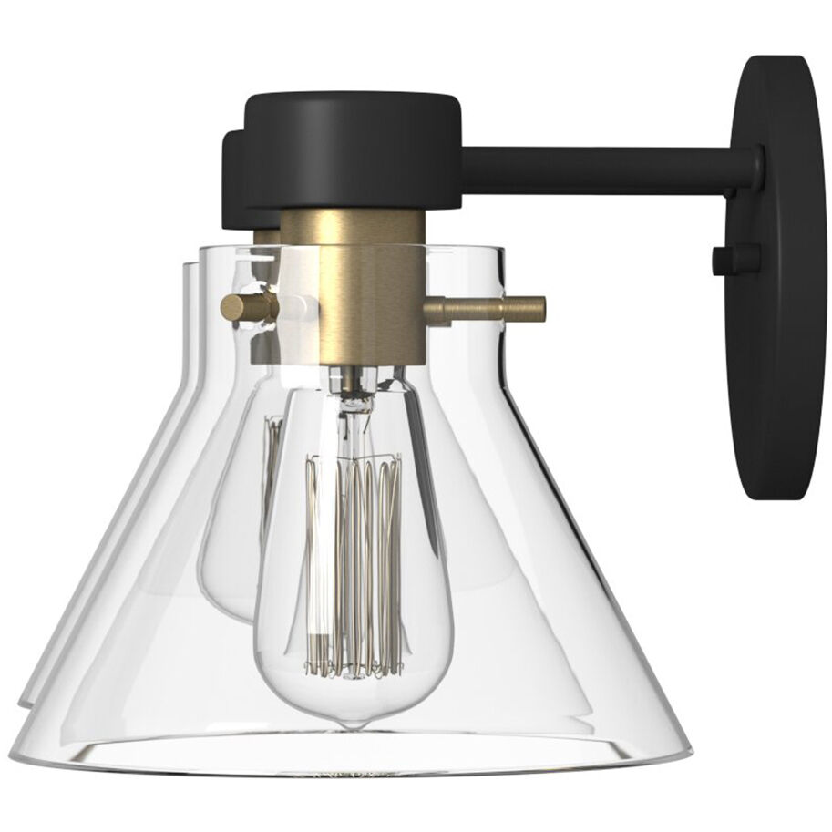 Willow Creek 2 Light 17 inch Matte Black Bath Bar Wall Light