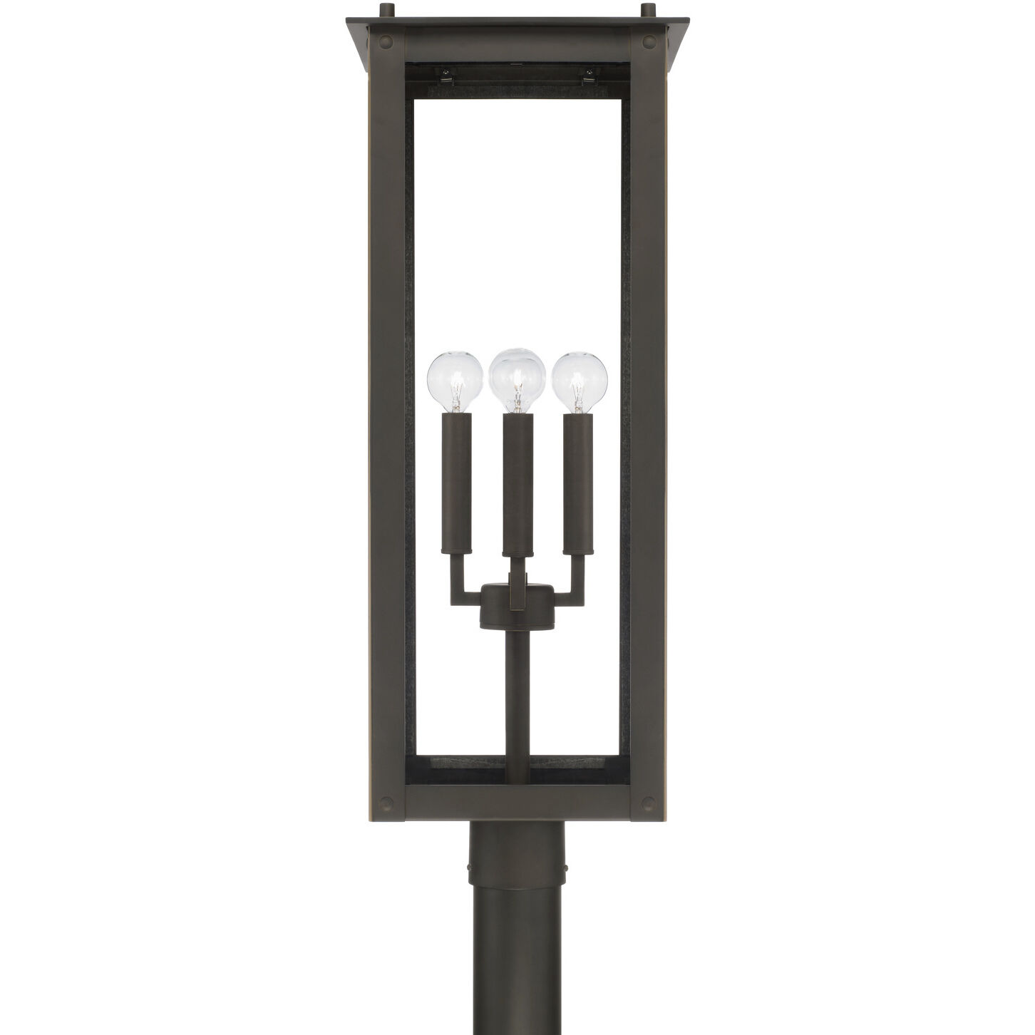 Hunt 4 Light 29 inch Oiled Bronze Outdoor Post Lantern