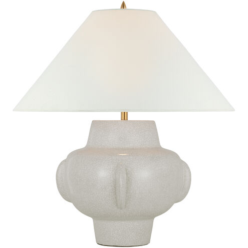 Thomas O'Brien Cap-Ferrat 26.25 inch 15.00 watt White Crackle Table Lamp Portable Light