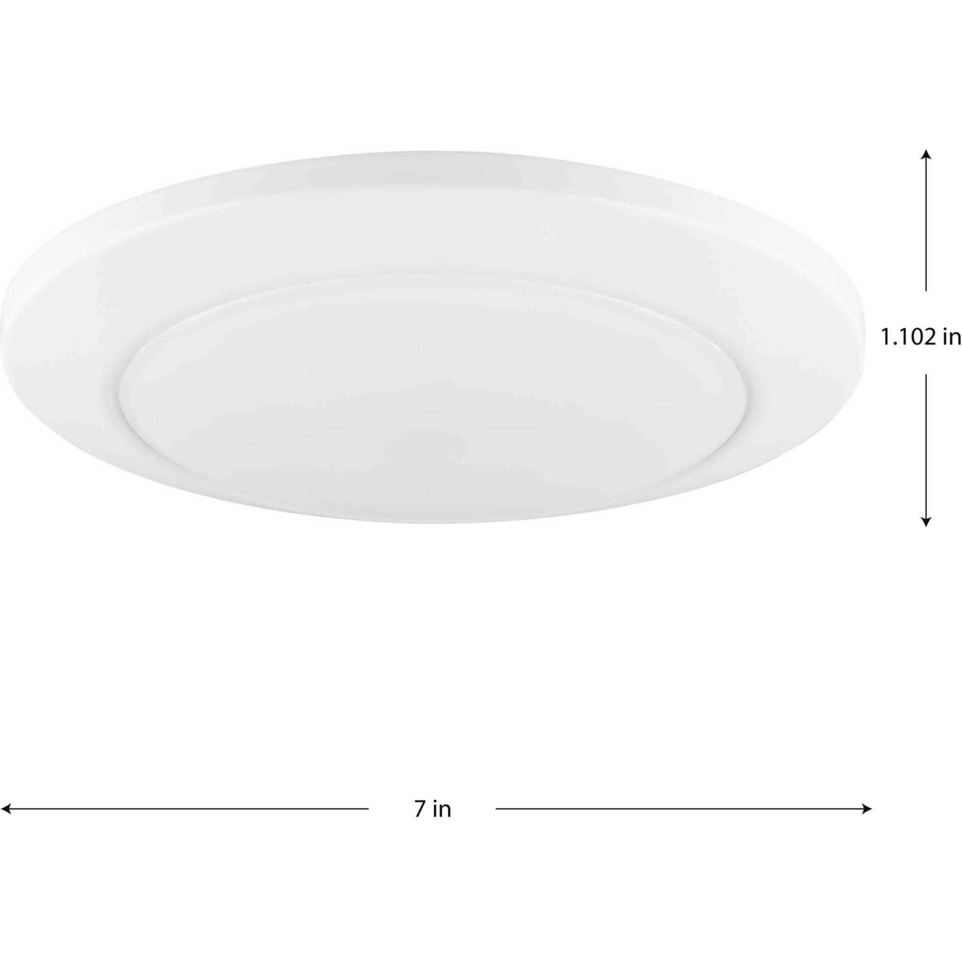 Fairway LED LED 7 inch Satin White Surface Mount Light Ceiling Light, Progress LED
