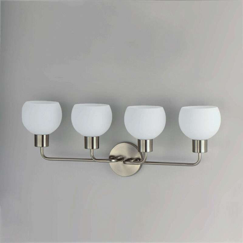 Coraline 4 Light 30 inch Satin Nickel Bath Vanity Wall Light