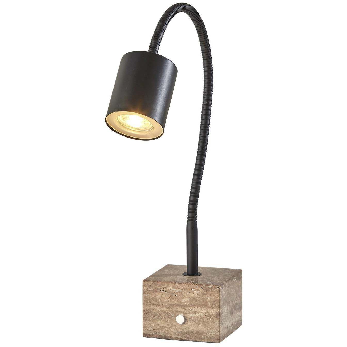 Rutherford 19 inch 5.00 watt Black Desk Lamp Portable Light