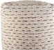 Lanier 18 inch Light Beige Pouf, Cube