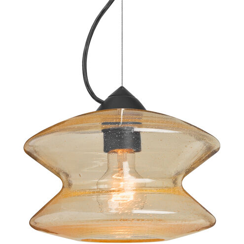Zen 1 Light Black Cable Pendant Ceiling Light