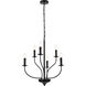 Westley 6 Light 24 inch Black Pendant Ceiling Light