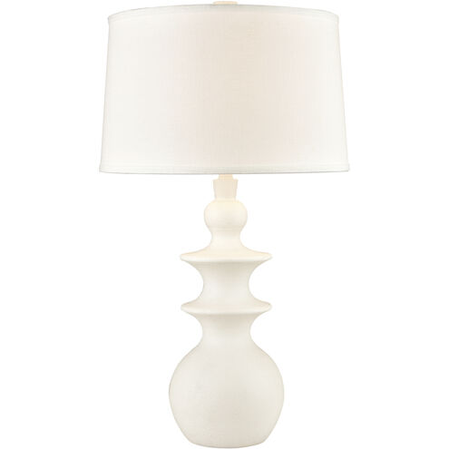 Depiction 32 inch 150.00 watt Matte White Table Lamp Portable Light