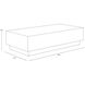 Albans 60 X 30 inch Brass / Black Coffee Table