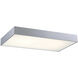 Mac LED 25 inch Silver Flush Mount Ceiling Light