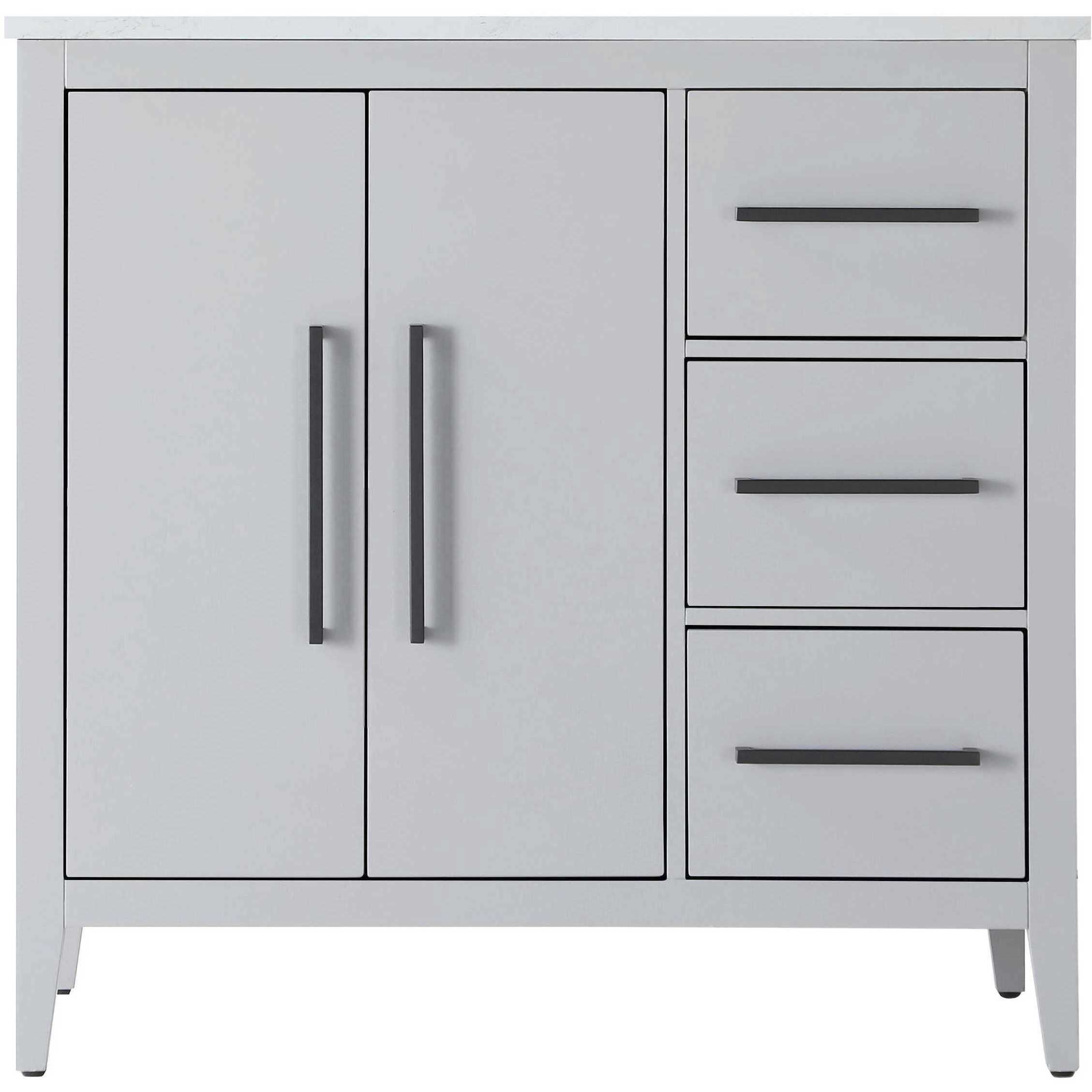 Millie 36 X 35 inch Grey Bathroom Vanity Cabinet