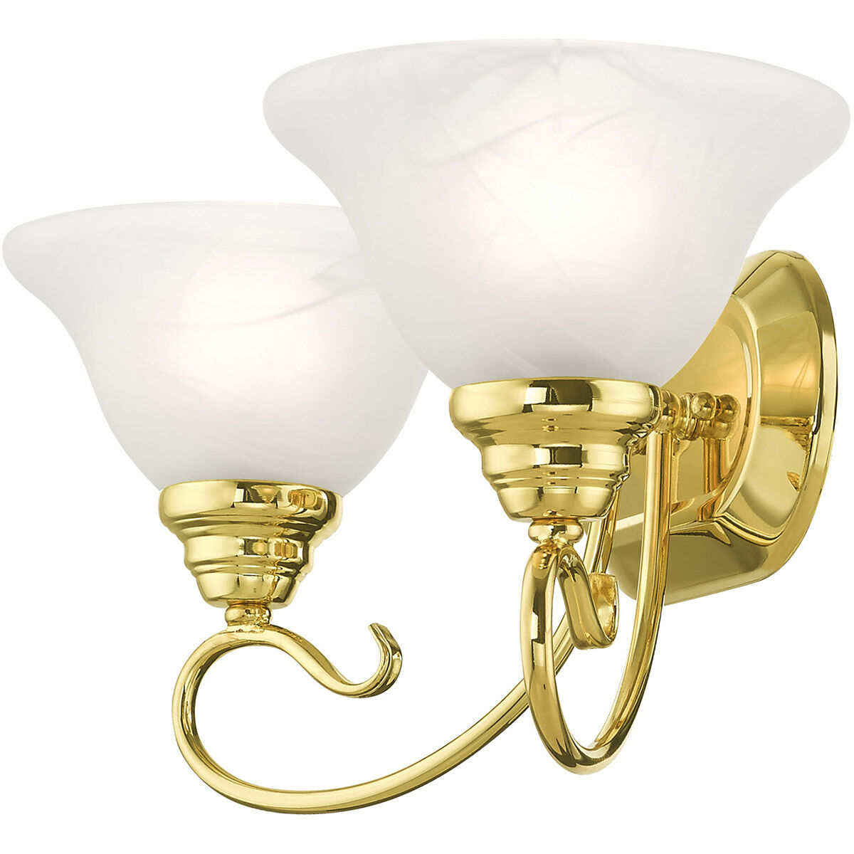 Coronado 2 Light 19 inch Polished Brass Bath Vanity Wall Light