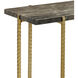 Flying 23.25 X 22 inch Natural and Gold Side Table
