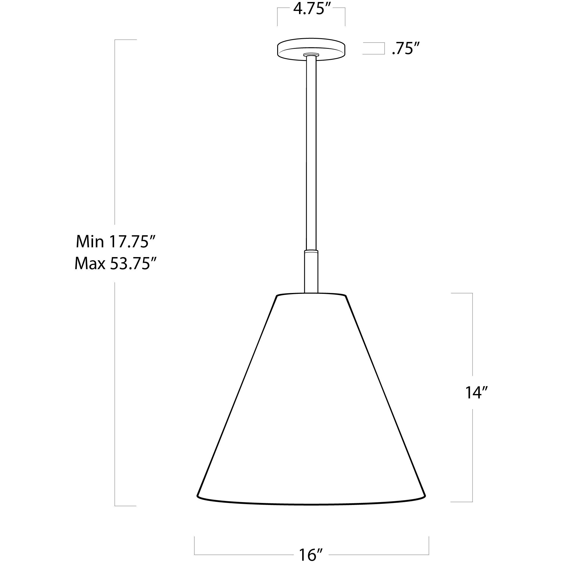 Bluff 1 Light 16 inch White Outdoor Pendant