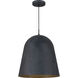 Sean Lavin Fett 1 Light 17.7 inch Weathered Zinc Pendant Ceiling Light in Incandescent